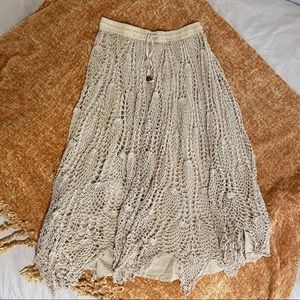 Tan crochet fairy skirt!
